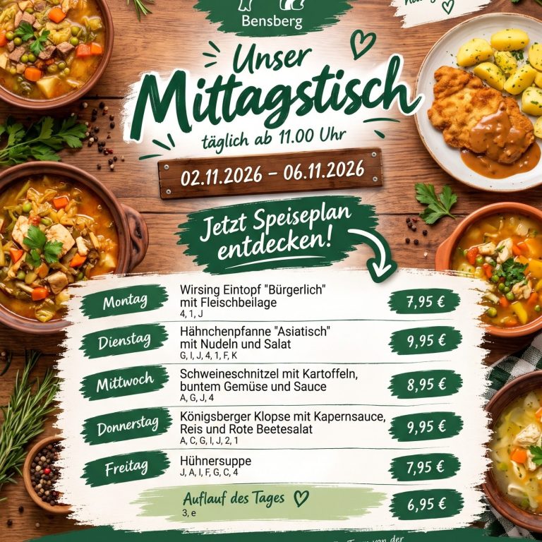 Unser Mittagstisch Mittagstisch Metzgerei Bensberg Ratingen Lintorf